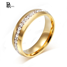 Twinkling Rhinestone Wedding Rings 5-13 US Size Luxury Jewelry for Woman And Mans 2024 - buy cheap