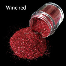 10ml/bottle Wine Red 0.2mm Glitter Nail Art Tool UV Powder Dust gem Polish Nail Art Decoration Nail Glitter Powder Dust 06# 2024 - buy cheap
