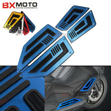 Juego de reposapiés delantero y trasero para motocicleta, pedales de motocicleta, clavijas de pie para Yamaha TMAX t-max 530, color azul 2024 - compra barato