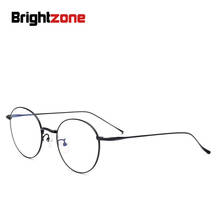 Brightzone Exceed Light Pure Titanium Spectacle Frame B Titanium IP Electroplate Frame Ways Round Men Women Pure Glasses Optics 2024 - buy cheap