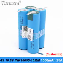 4s 16.8v 14.4v 18650 pack battery 1500mah inr18650-15mm 25a welding battery for screwdriver shura shurik battery customized 2024 - buy cheap