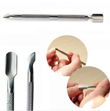 Manicure Pedicure Care Stainless Steel Nail File Cuticle Spoon Pusher Dead Skin Remover Trimmer Cleaner Tool 2024 - buy cheap