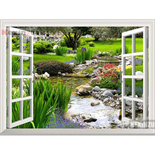 kexinzu Full Square/Round 5D Diy Diamond Painting Cross Stitch "Window Scenery " Diamond 3D Embroidery Mosaic Home Decor 039 2024 - buy cheap
