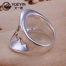 Wholesale silver plated wedding rings for women engagement Bridal jewelry bague argent bijoux High quality 2024 - buy cheap