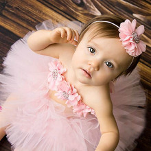 Newborn Photography Props Couture Sweet Fancy Frills Tutu 3 Piece Set Baby Tutu Skirt with Flower Headband and Tutu Top TS067 2024 - buy cheap