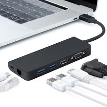 Conversor hdmi, usb c para duplo 3.0, compatível com vga, rj45, tipo c, pd, tf, para macbook, novo air pro 13, 2020, a2289, a2179, adaptador 2024 - compre barato