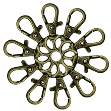 New 10pcs Clasp Swivel Trigger Clips Snap Hooks Key Ring Bags DIY Craft 2024 - buy cheap