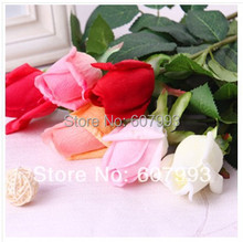 Реалистичный латексный Искусственный цветок розы, домашний декоративный бутон розы, букет для свадебной вечеринки, Цветочная композиция, 60 шт. 2024 - купить недорого