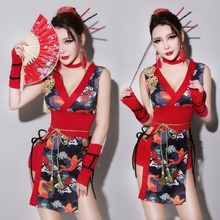 Disfraz de Geisha Haori para mujer, vestido japonés Sexy, Kimono tradicional Obi Yukata, disfraz de Geisha FF2118 2024 - compra barato