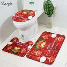 Zeegle tapete de banheiro, decoração de natal, antiderrapante, absorvente, para banheiro, tapete de banheiro 2024 - compre barato