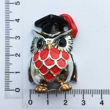 Athena's pet painted electroplated owl Dr. Germany Greece Spain tourist souvenir refrigerator stickers 2024 - buy cheap