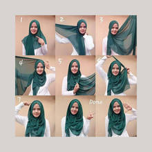 LMLAVEN квадратный простой шифоновый шарф с пузырьками мусульманский хиджаб женские шарфы на голову однотонный ободок на голову 25 цветов 145*145 см 2024 - купить недорого