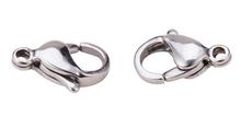 Hot selling 20PCs Stainless Steel Lobster Clasps Silver/gold 10mmx5mm DIY Jewelry Findings Accessories 2017 2024 - buy cheap