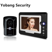 Yobang Security Freeship 7 Inch Video intercom DoorBell Phone System Waterproof  IR Camera Wired intercom for private house 2024 - buy cheap