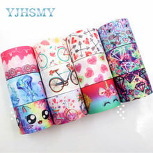 YJHSMY 183172 10 yards 38 mm cartoon Series ribbon thermal transfer lattice wedding accessories DIY handmade materials 2024 - buy cheap