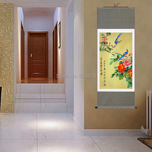 High Quality Wall Art Home Decoration Framed Flower & Birds Traditional Chinese Painting of Silk Scroll Decorative Painting 2024 - buy cheap