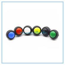 Водонепроницаемый Мгновенный кнопочный переключатель, 12 мм, черный/красный/зеленый/желтый/синий/белый, 5 шт. 2024 - купить недорого