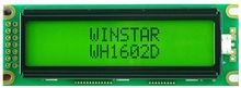 WH1602D WINSTAR 16*2 ЖК-дисплей 5 в модулятор, встроенный в контроллер ST7066 IC или equival экран, зеленая подсветка, новый и оригинальный 2024 - купить недорого