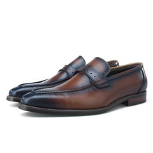 Модные коричневые/черные лоферы; мужская деловая обувь из натуральной кожи; Свадебная официальная обувь; мужская обувь 2024 - купить недорого