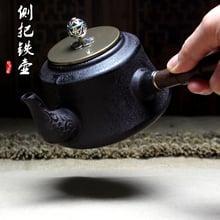 Cast iron pot of side Ebony side put the cooking pot wooden Japanese tea glass teapot ceramic teapot 2024 - buy cheap