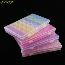 28 Slots Colorful Plastic Storage Box Nail Art Decorating Tool Container Pill Box Jewelry Box Display Case Makeup Organizer 2024 - buy cheap
