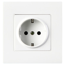 16A 250V Wall Crystal Glass Panel Power Socket 16A EU Standard Electrical Outlet 86mm * 90mm 2024 - buy cheap