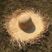 MAERSHEI Handmade Weave 100% Raffia Sun Hats For Women  Large Brim Straw Hat Outdoor Beach Summer Caps Chapeu Feminino 2024 - buy cheap
