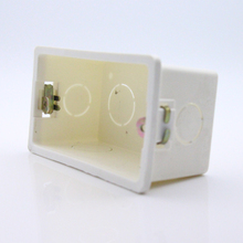 Caja de montaje interno estándar US para interruptor de luz de pared, caja de plástico blanco 2017, 107mm * 67mm, 118mm * 72mm, a elegir 2024 - compra barato