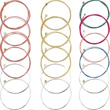 Acoustic Guitar Strings 6 pcs/set Steel Guitar Strings E-A Red Brass Rainbow Color Acoustic Folk Guitar Classic Guitar String 2024 - buy cheap