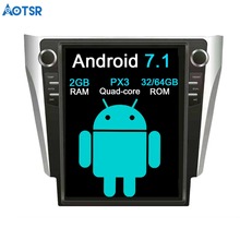 Aotsr estilo Tesla 12,1 "Android coche sin reproductor de DVD GPS navegador estéreo en el tablero para Toyota Camry Aurion 2015-2017 Multimedia 2024 - compra barato