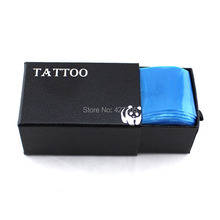 Máquina de tatuaje higiénica desechable, bolsa transparente azul con Clip, fundas de cordón, envío gratis, nueva Caja 100 Uds. 2024 - compra barato