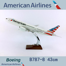 1/150 Scale 43cm American Airplane Model Toys Boeing B787-8 Dreamliner Aircraft Model with Base Diecast Plastic Alloy Plane 2024 - buy cheap