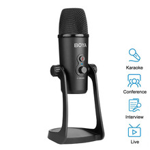 BOYA BY-PM700 USB Condenser Microphone Desktop MIC for PC Computer Laptop Mac Interview Conferen Recording Video Podcast Live 2024 - buy cheap