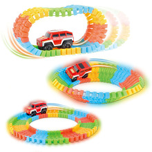 Diecast DIY Puzzle Toy Roller Coaster Track Electronics Assembly Building Block Car Rail Car Toys for Children Random Color 2024 - buy cheap