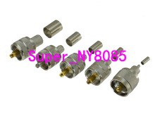 UHF PL259 Male Plug Crimp for RG174 RG316 LMR100 / RG58 RG142 LMR195 / RG8X LMR240/RG5 RG6 LMR300 / RG8 RG213 Cable RF Connector 2024 - buy cheap