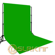 Foto estudio de iluminación chromakey pantalla verde muselina, fondo 3x6 m 2024 - compra barato