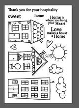 Scrapbook DIY photo cards account rubber stamp clear stamp transparent stamp 11x16cm  CS113 Sweet Home 2024 - buy cheap