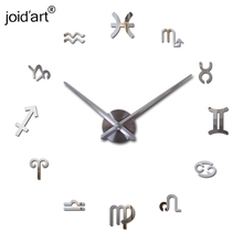 new wall clock quartz living room diy clocks modern design watch horloge murale Acrylic mirror 3d stickers 2022 - buy cheap