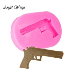 Minii Gun Toy Pistol Shape Fondant Cake Silicone Mold 3D Chocolate Mould Pastry Biscuits Molds DIY Kitchen Baking Tools DY0029 2024 - buy cheap