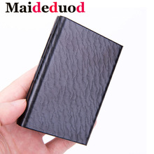 NEW Fashion Business Card Case Stainless Steel Aluminum Holder Metal Box Cover Credit Men Business Card Holder Metal Wallet 2024 - buy cheap