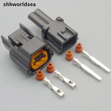 shhworldsea 2 pin 2P 2.3MM car waterproof electrical plug housing 6098-0137 2 Way auto female male wire ballast connector 2024 - buy cheap