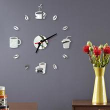 3D Acrylic Mirror Effect DIY Wall Clock Sticker Mural Decal Home Bedroom Decor hot 2024 - buy cheap