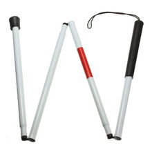 Visually Impaired Crutch Cane Blind Walking Stick Walker Aluminium Easy Folding 2024 - buy cheap