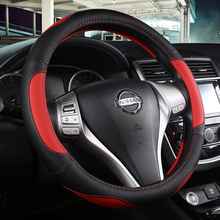 Car Steering Wheel Cover 37-38CM PU Leather For Rogue Sport Hybrid 2017 - 2019 2020 Qashqai 2019 2020 Braid Cover 2024 - buy cheap