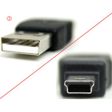 2pcs USB A Male to mini 5pin Male Adapter 2024 - buy cheap