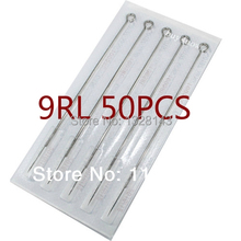 9RL 50pcs/box  Pre-Made Sterilized Tattoo Needles Round Liner Needles for tattoo machine tattoo grip Free Shipping 2024 - buy cheap