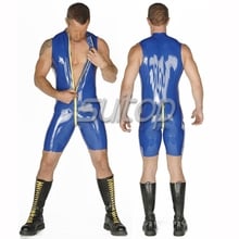 Suitop  latex jumpsuit with front zip for men 2024 - buy cheap