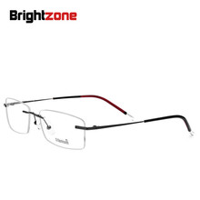 Bright Zone B-gafas IP de titanio para hombre, lentes con montura superior a la luz pura, negocios, gafas a juego, grau 2024 - compra barato