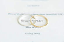 Anillo sencillo y delgado, anillo apilable en oro/oro rosa JZ213, 30 unidades/lote, envío gratis 2024 - compra barato