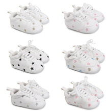 Stylish First Walkers Shoes For Baby PU Leather 0-18 Months Baby Shoes Girls Boys Newborn Sneaker 6 Color Available Soft Bottom 2024 - buy cheap